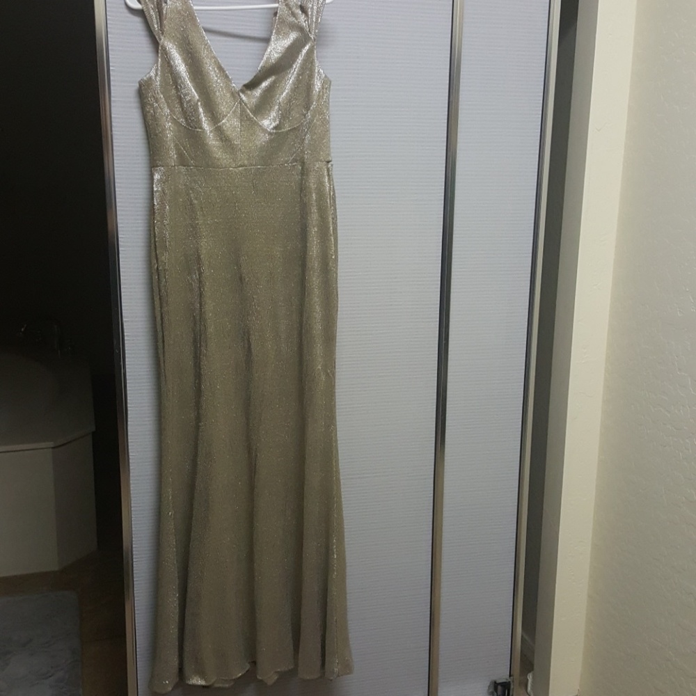 Worn once Gold Calvin Klein formal dress